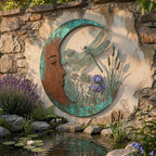 🌙Enchanted Moon Garden Wall Art – Nature-Inspired Outdoor Decor