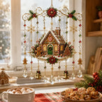Handmade Christmas stained window decorations