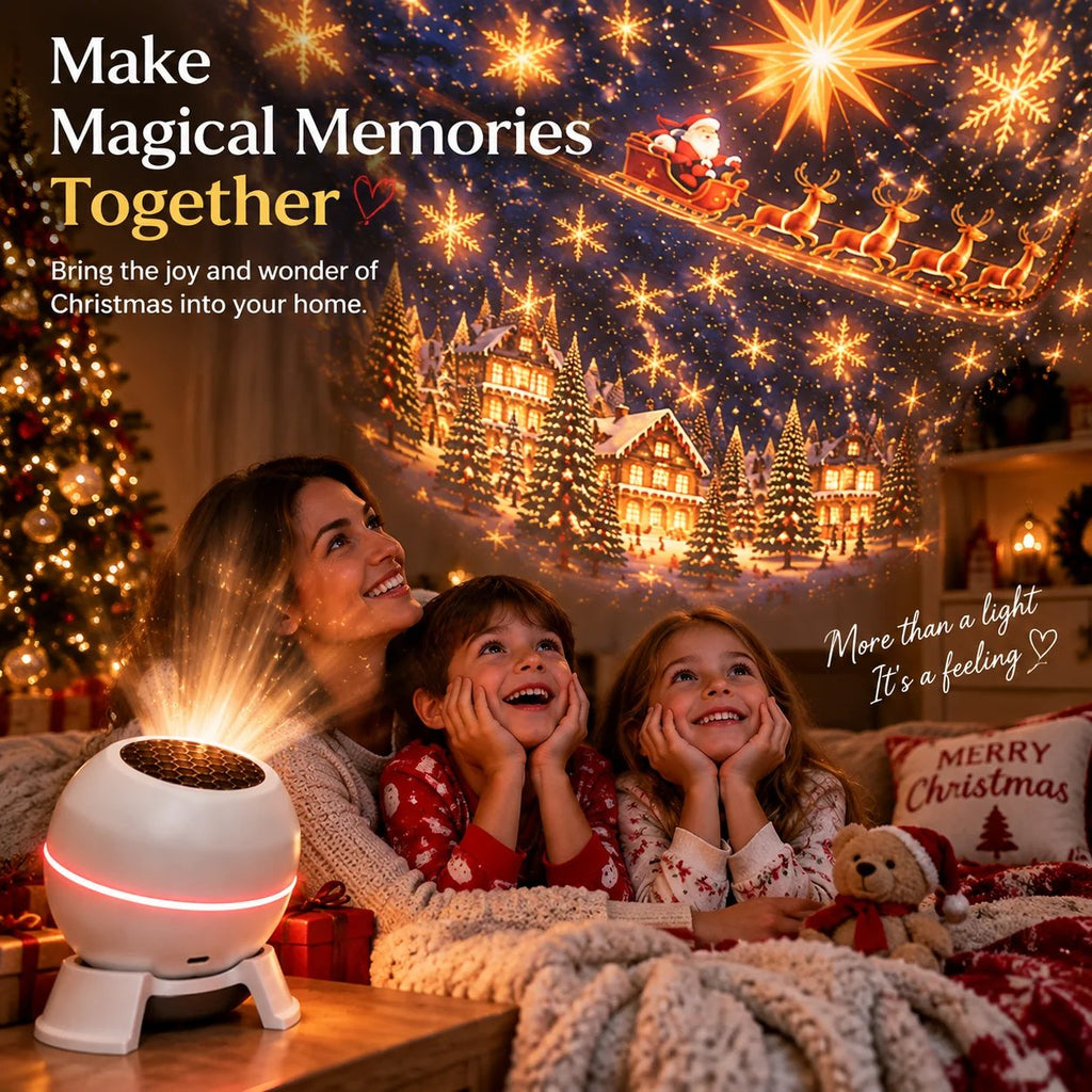 🎅 Turn Any Room Into a Christmas Wonderland – Holiday Projection Night Light