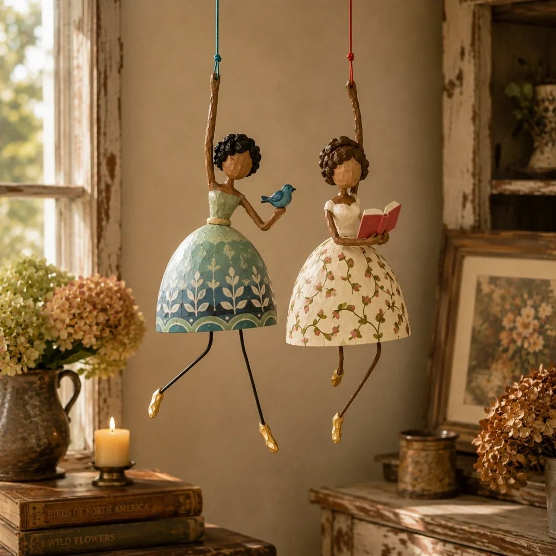 🚚✨ FREE SHIPPING! 💃 Add a Twirl to Your Décor! Whimsical Dancing Lady Hanging Ornament