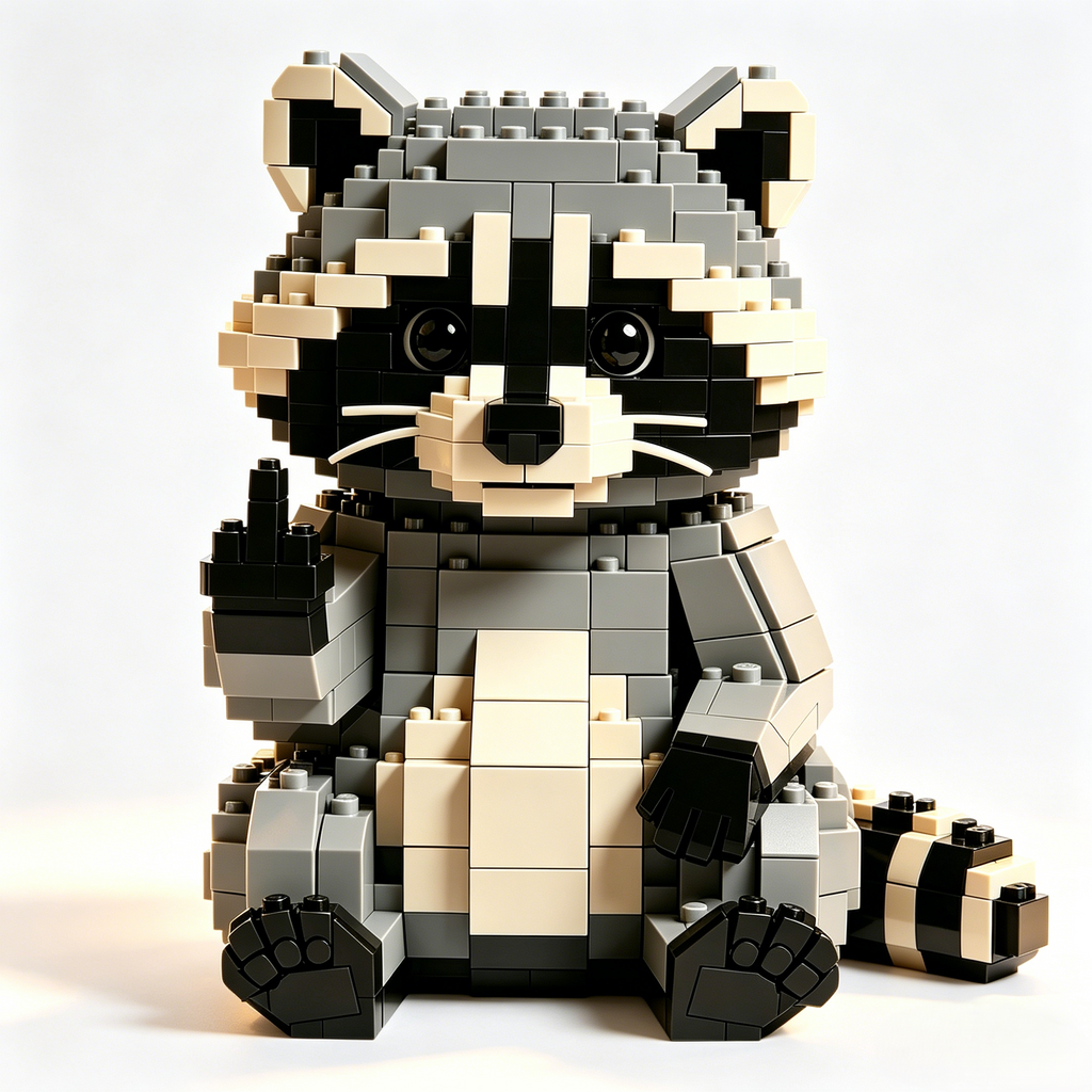 🚚 Free Shipping | Sarcastic Raccoon Building Block Set