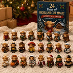 Free Shipping 🐮 24-Day Highland Cow Advent Calendar
