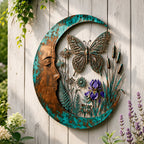 🌙Enchanted Moon Garden Wall Art – Nature-Inspired Outdoor Decor