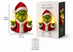 🚚 Free Shipping – Mischief Santa Wall Light 🎄 | Warm LED Holiday Wall Decor | Battery-Operated Outdoor & Indoor Christmas Decoration