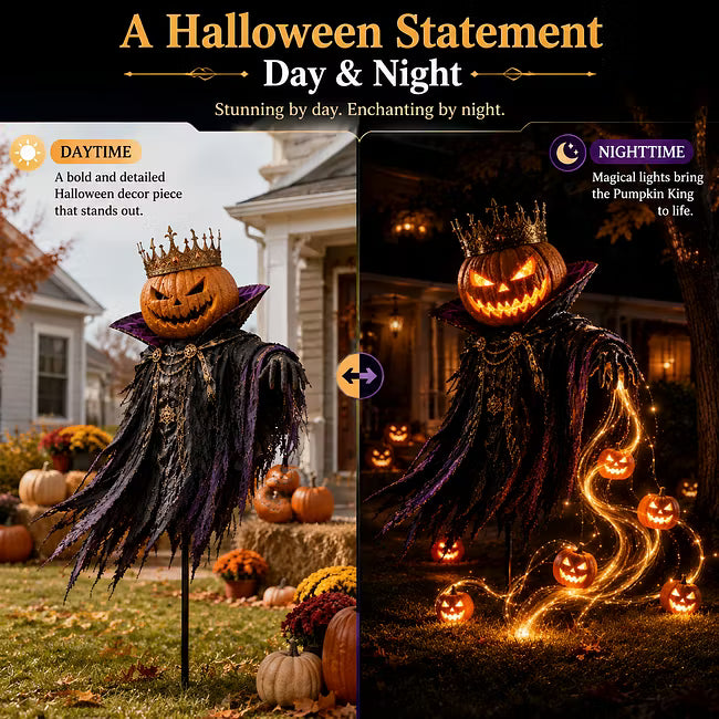🎁Today 49% OFF🎁🎃Pumpkin King Awakening™ – Flowing LED Halloween Yard Light