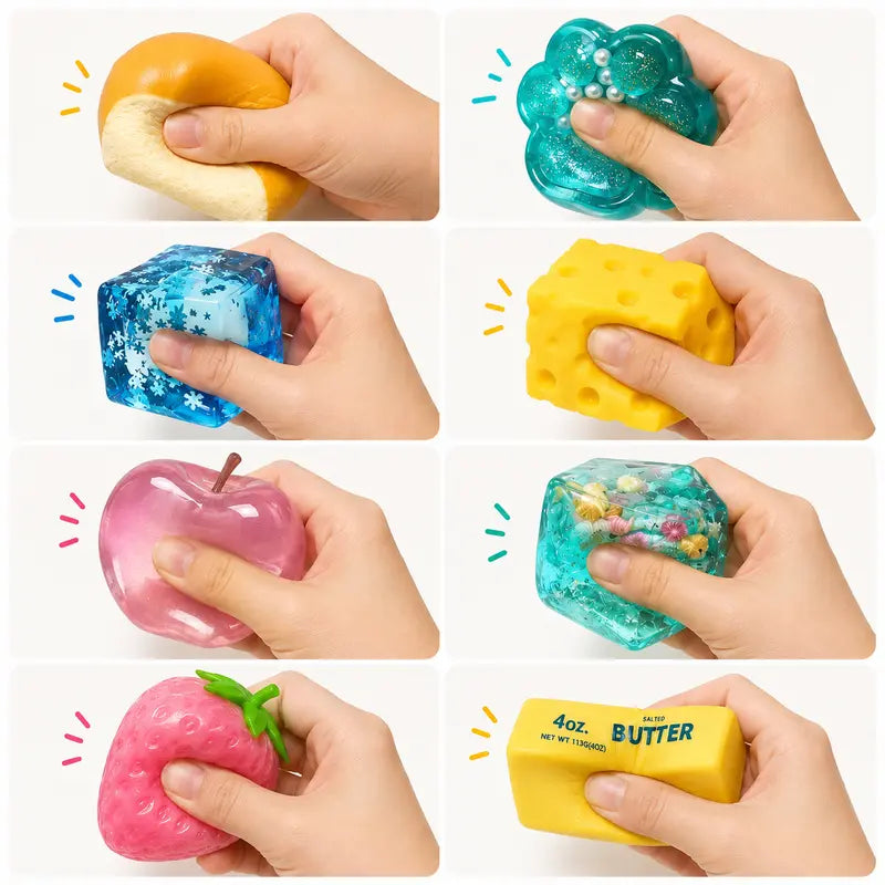 🔥 50% OFF + FREE SHIPPING 🚚 | 8-Piece Squishy Toy Gift Box 🎁