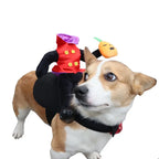 Free Shipping | 🎃 Halloween Vampire Rider Dog Costume – Funny Carry-Me Pet Outfit