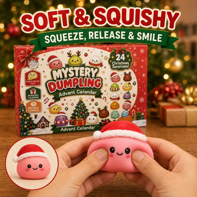 🔥 50% OFF + FREE SHIPPING 🚚 | 2026 Christmas Squishy Advent Calendar 🎄 24 Dumpling Surprises