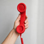 ✅Free Shipping📞DialBop Retro Phone Handset, Coiled Cord, 3 Colors, USB-C / Lightning / 3.5mm Option
