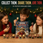 Free Shipping 🎄🐄 2026 Highland Cow Advent Calendar, 24 Days Christmas Countdown, Collectible Figures Gift