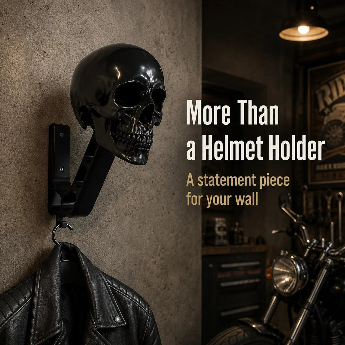 Black Knight Skull Helmet Stand 🔥  FREE SHIPPING