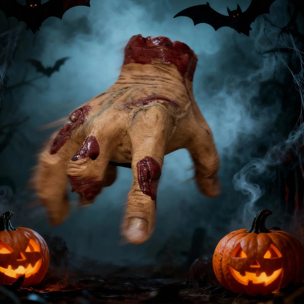 Halloween electric climbing hand decorative figurine