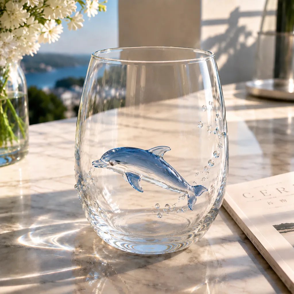 🚚📦 Free Shipping 🎁The Perfect Beach House Gift🌊3D Ocean Animal Artisan Glassware Collection