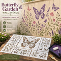 🌿 Garden Wall Stencil, Reusable DIY Kit for Walls, Fences & Patios