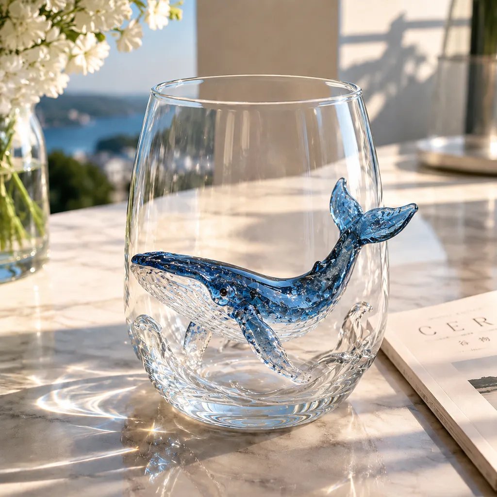 🚚📦 Free Shipping 🎁The Perfect Beach House Gift🌊3D Ocean Animal Artisan Glassware Collection