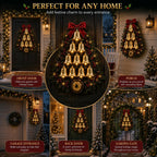 🔔 Christmas Bell Cascade DoorbellTM – Light-Up Holiday Chime Door Decor 🎄
