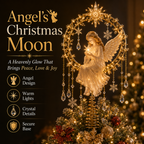 🔥Last Day 49% OFF✨ Angel’s Christmas Moon™ Lighted Angel Tree Topper