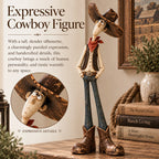 🔥🤠🐴 Whimsical Western Cowboy & Horse Figurine Duo 🌵