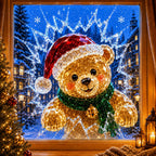 Christmas Window Decal Stickers - Reusable Festive Holiday Glass Decorations