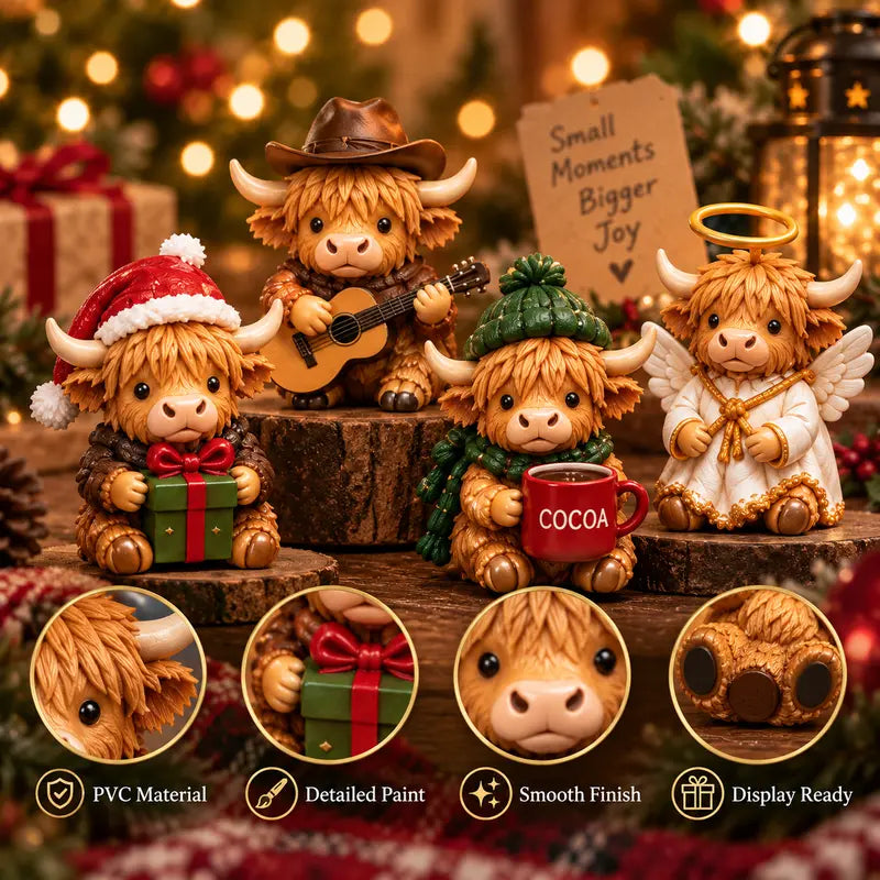 Free Shipping 🐮 24-Day Highland Cow Advent Calendar