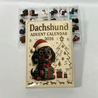 ✅Free Shipping🎄Dachshund Advent Calendar 2026, 24 Days Christmas Countdown, Dog Lover Gift