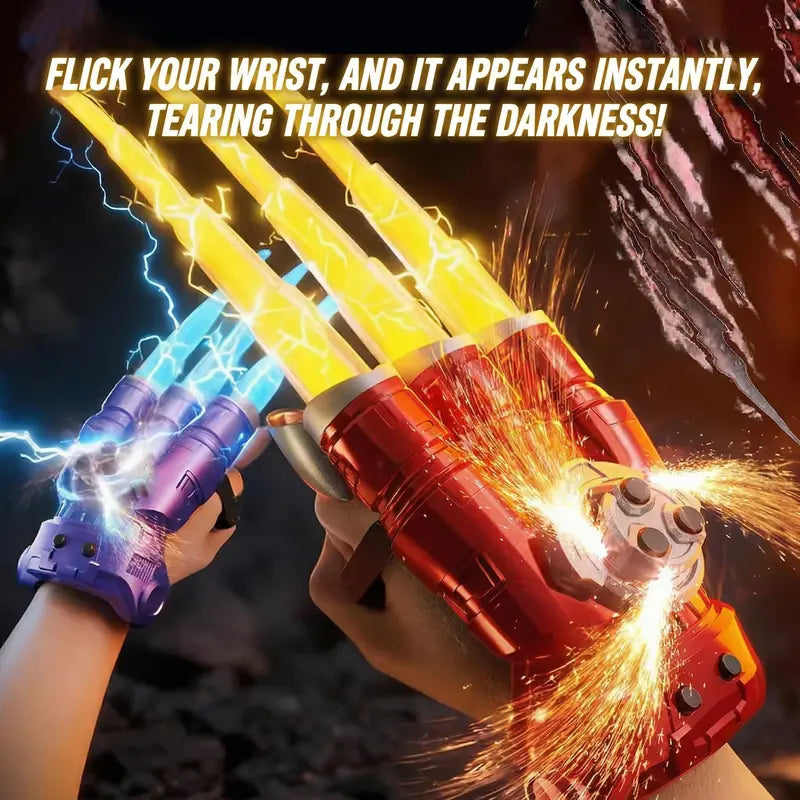 ✅Free Shipping🔥LED Light-Up Dragon Claw Toy, Retractable Blades, 7 Colors, Rechargeable Kids Gift