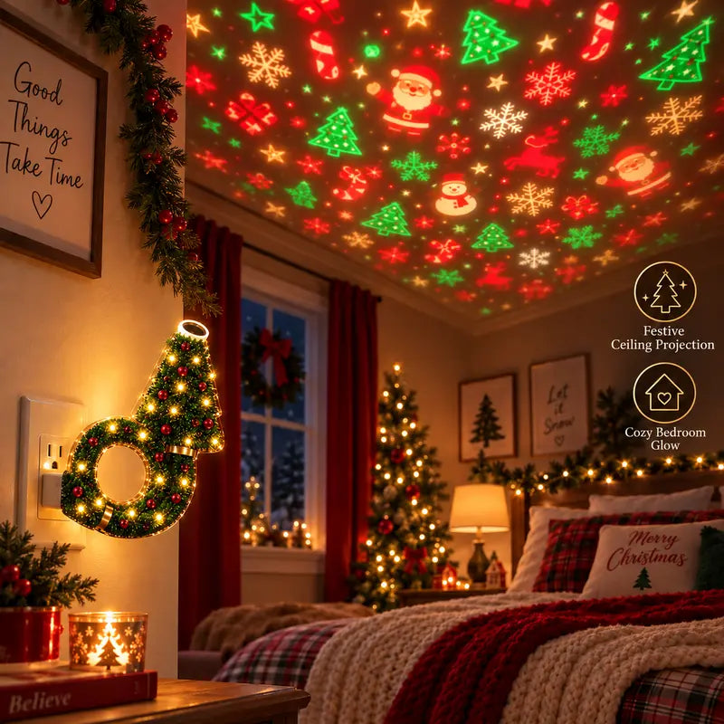 Free Shipping 🎄 USB Christmas Projector Night Light