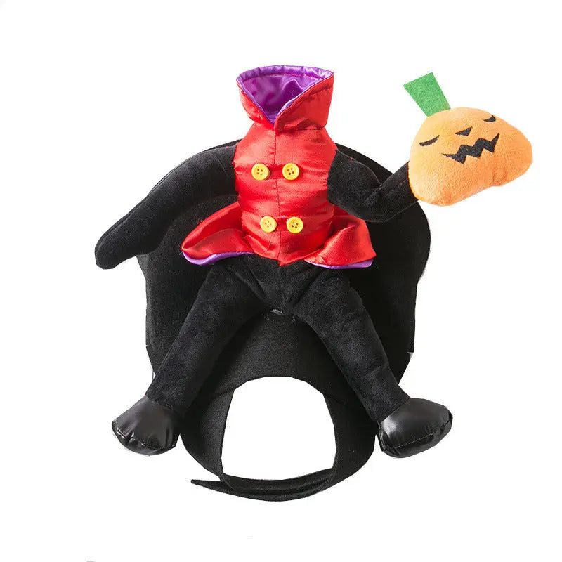 Free Shipping | 🎃 Halloween Vampire Rider Dog Costume – Funny Carry-Me Pet Outfit