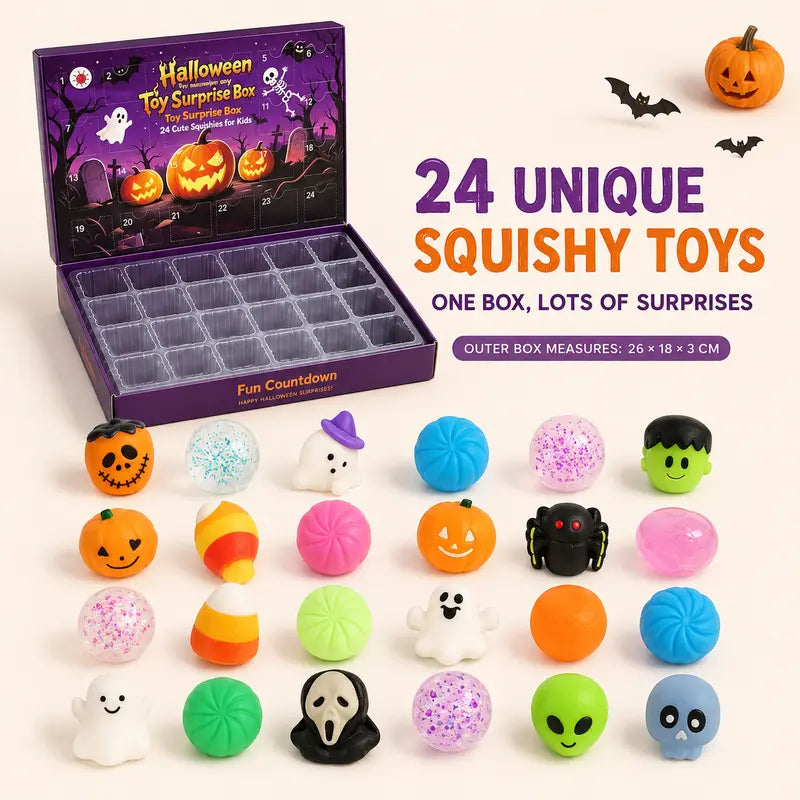 🔥 Last Day: 50% OFF + Free Shipping! 🚚 24-Day Halloween Squishy Countdown Box 🎃