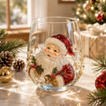 🚚📦 Free Shipping 🎄✨ 3D Christmas Glass Art Cup | Luxury Raised Holiday Glassware for Drinks, Decor & Christmas Gifts 🎁