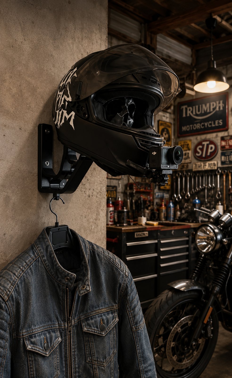 Black Knight Skull Helmet Stand 🔥  FREE SHIPPING