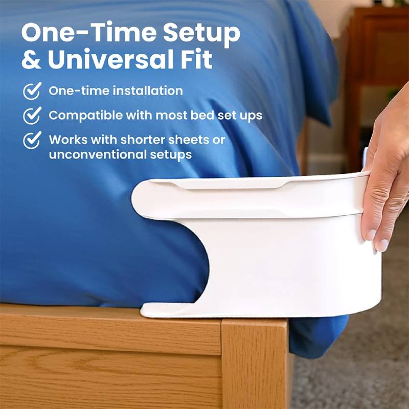 Limited Time 49% OFF🔥4-Pack Universal Heavy-Duty Bed Sheet Holder Straps No-Slip Peace of Mind