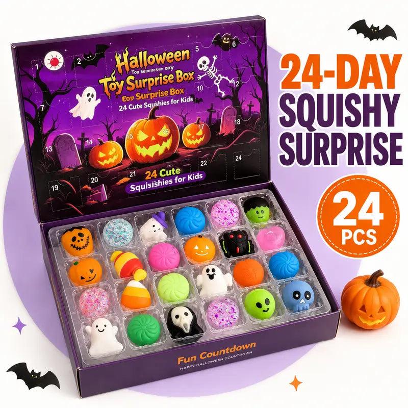 🔥 Last Day: 50% OFF + Free Shipping! 🚚 24-Day Halloween Squishy Countdown Box 🎃