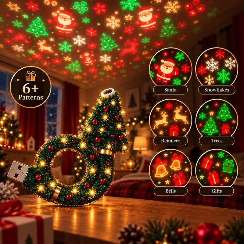 Free Shipping 🎄 USB Christmas Projector Night Light