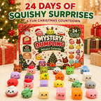 🔥 50% OFF + FREE SHIPPING 🚚 | 2026 Christmas Squishy Advent Calendar 🎄 24 Dumpling Surprises