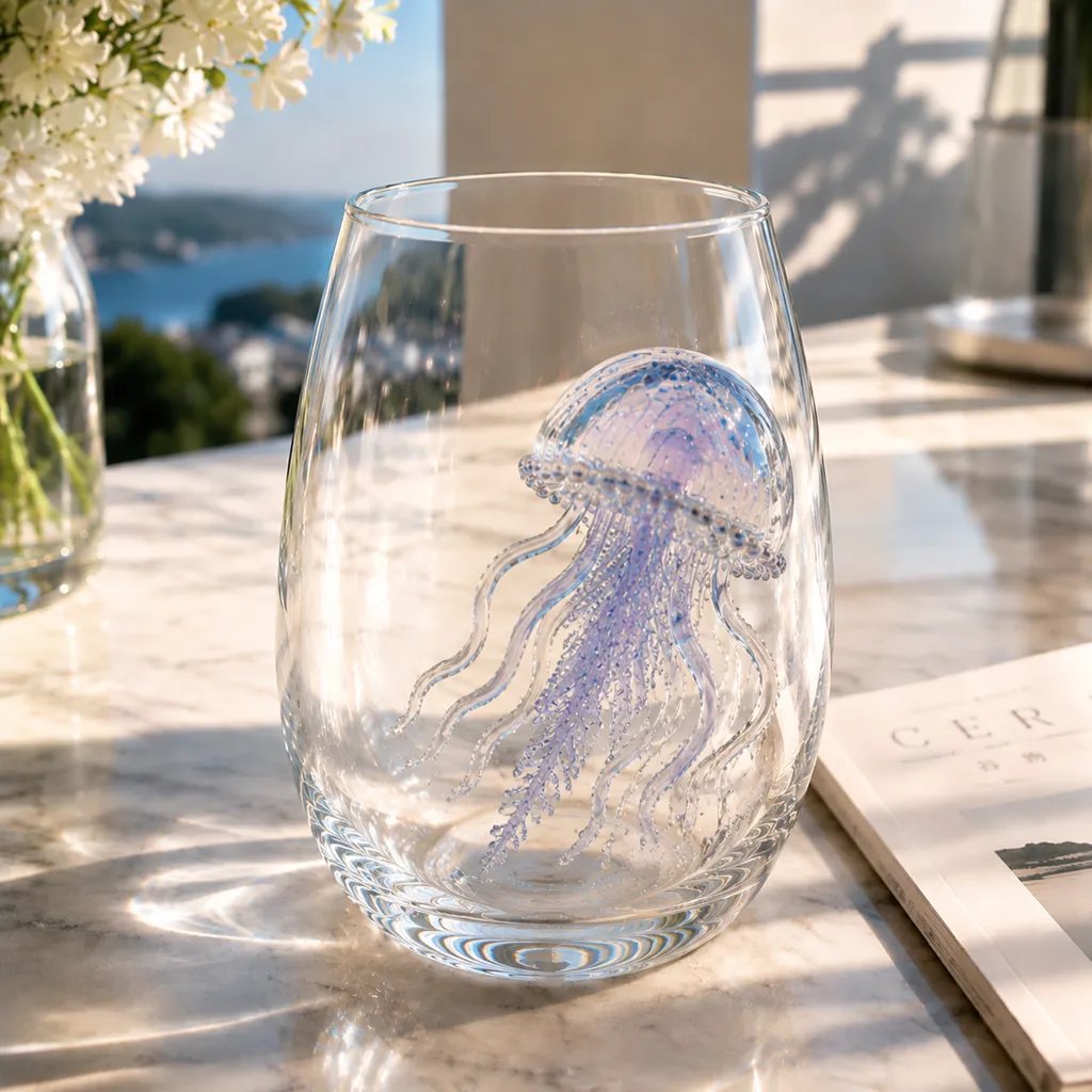 🚚📦 Free Shipping 🎁The Perfect Beach House Gift🌊3D Ocean Animal Artisan Glassware Collection
