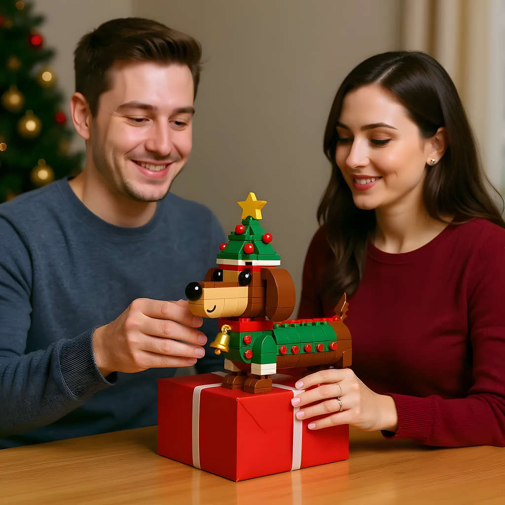 🚚 Free Shipping | 🎄2026 Christmas Limited Edition Dachshund Brick Set🐕