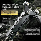 🔥Last Day 49% OFF 💗Automatic Slingshot with Magazine – Rapid Fire, Precision Accuracy 🎯🔫