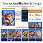 Christmas Window Decal Stickers - Reusable Festive Holiday Glass Decorations