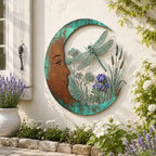🌙Enchanted Moon Garden Wall Art – Nature-Inspired Outdoor Decor