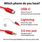 ✅Free Shipping📞DialBop Retro Phone Handset, Coiled Cord, 3 Colors, USB-C / Lightning / 3.5mm Option