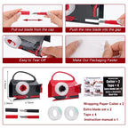 Free Shipping 🎁✨ 2-in-1 Wrapping Paper Cutter & Tape Dispenser, Holiday Gift Wrap Cutting Tool Kit