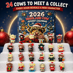 Free Shipping 🎄🐄 2026 Highland Cow Advent Calendar, 24 Days Christmas Countdown, Collectible Figures Gift
