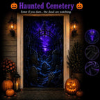 🔥🎃Halloween Portal Door Curtain – Realistic Spooky Door Decor