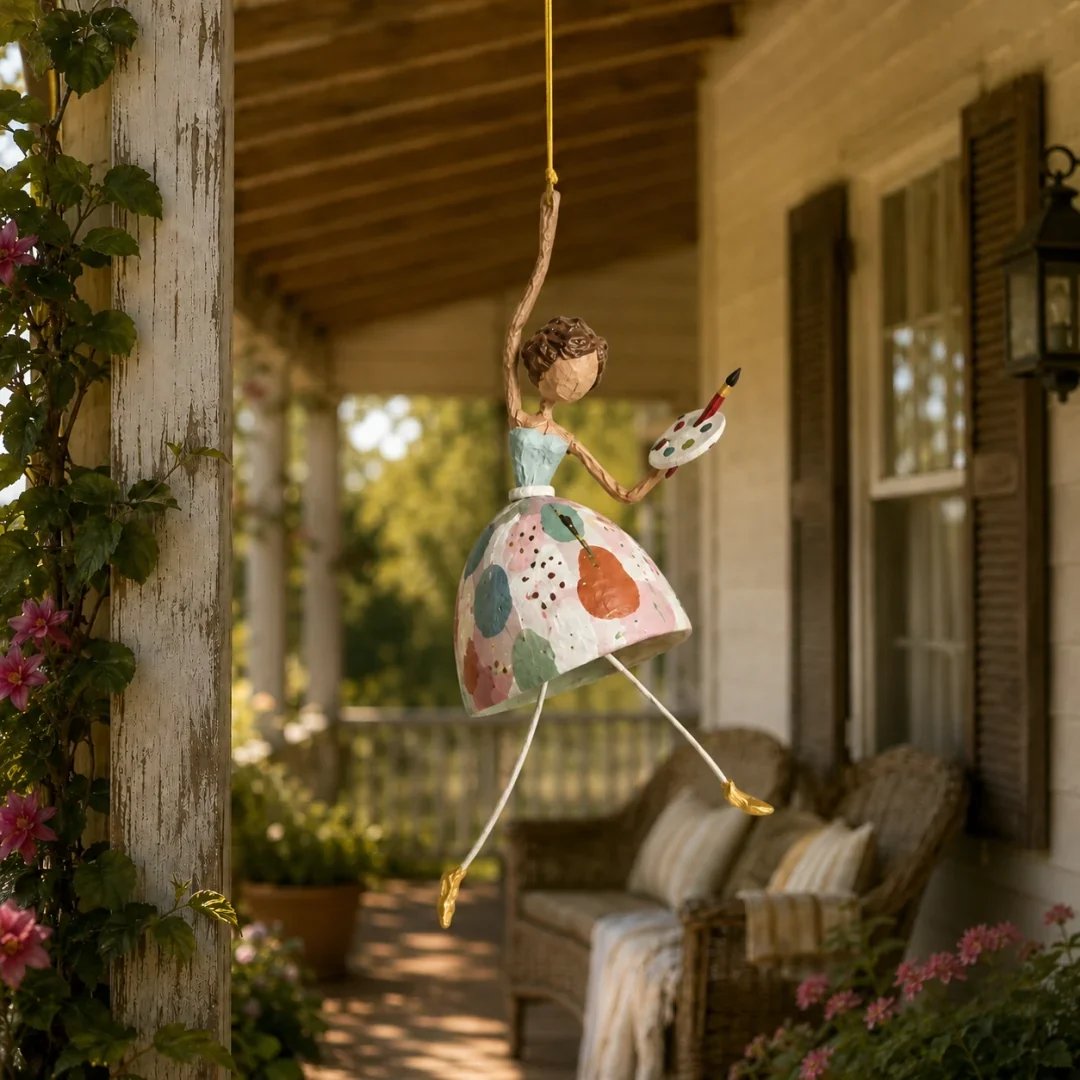 🚚✨ FREE SHIPPING! 💃 Add a Twirl to Your Décor! Whimsical Dancing Lady Hanging Ornament