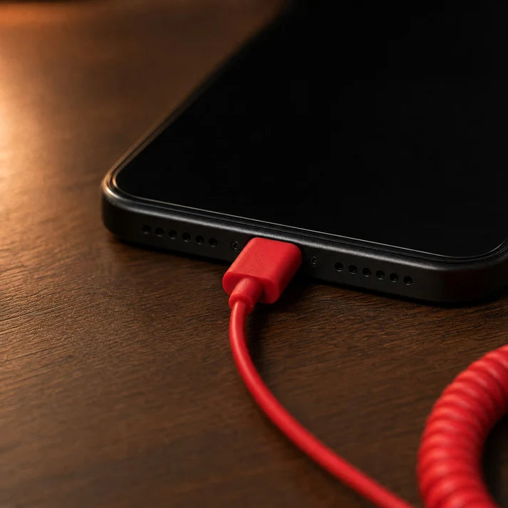 ✅Free Shipping📞DialBop Retro Phone Handset, Coiled Cord, 3 Colors, USB-C / Lightning / 3.5mm Option