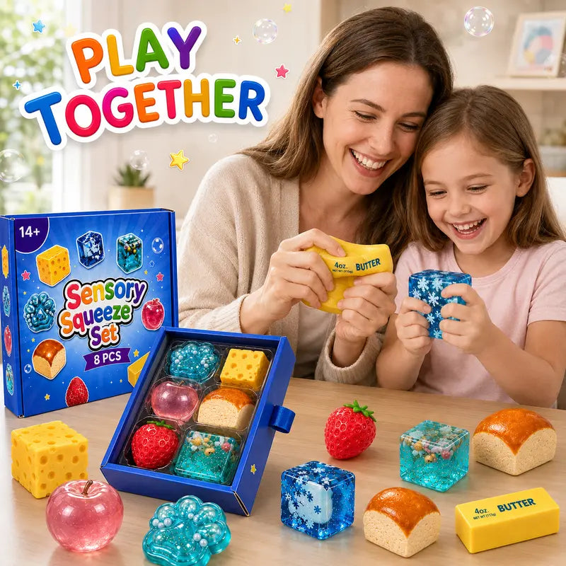 🔥 50% OFF + FREE SHIPPING 🚚 | 8-Piece Squishy Toy Gift Box 🎁
