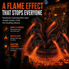 🔥🐉Fire-Breathing Orochi Solar Garden Light – Epic Multi-Headed Dragon Halloween Decor