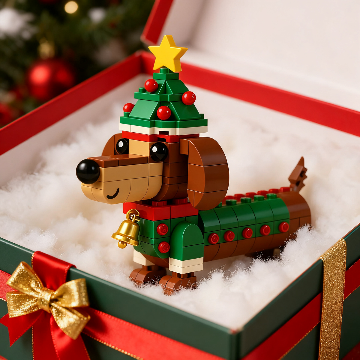 🚚 Free Shipping | 🎄2026 Christmas Limited Edition Dachshund Brick Set🐕