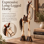 🔥🤠🐴 Whimsical Western Cowboy & Horse Figurine Duo 🌵